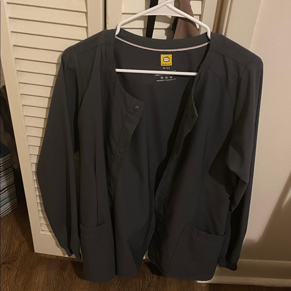 WonderWink Charcoal lab coat